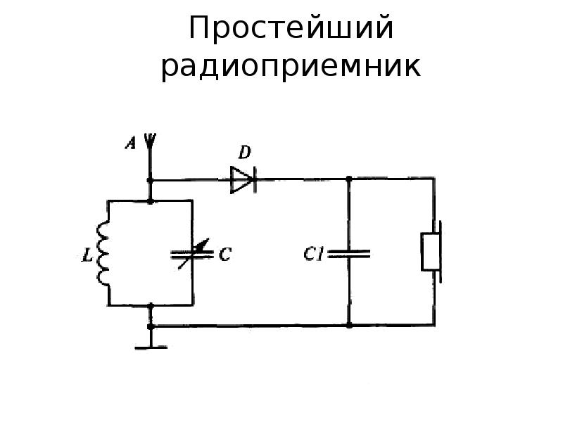 Собрать простая схема для начинающих. Схема детекторного приемника без батарейки.