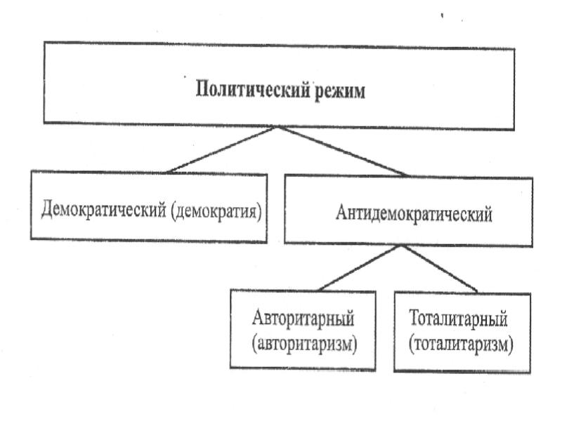 Полит режимы схема