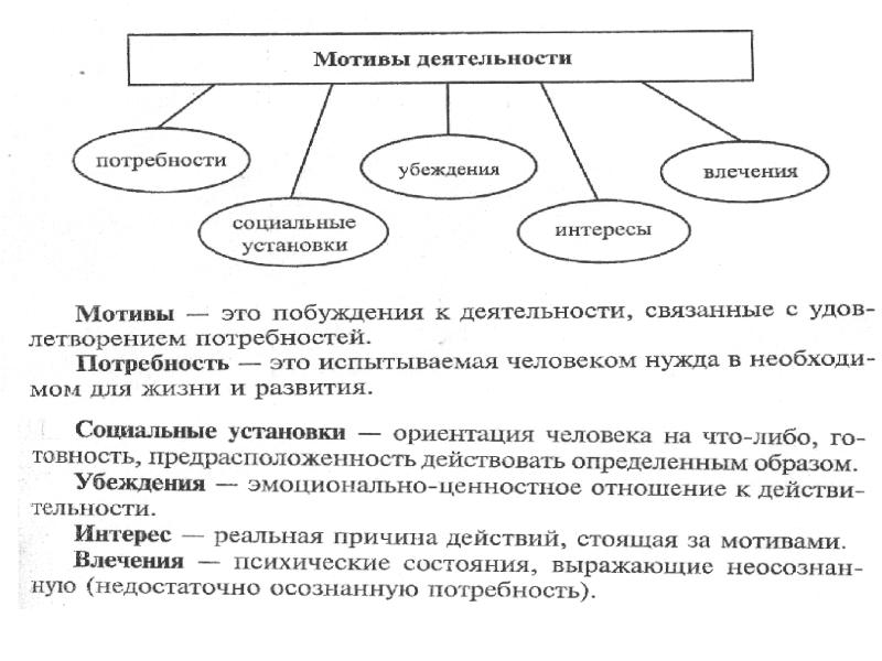 Мотивы конспект