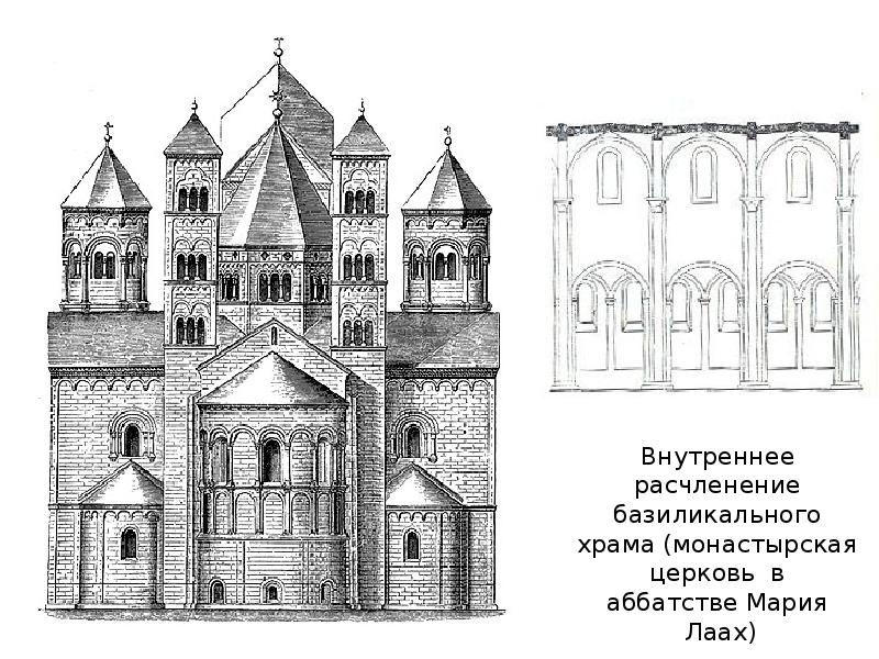 Романский стиль в архитектуре примеры рисунки