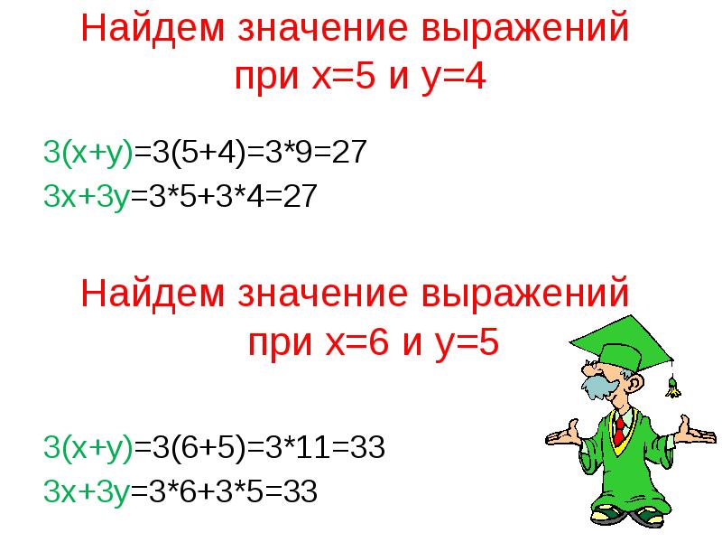 Выражения при x 5. Тождественные преобразования. тождественные преобразования выражений. найти значение выражения при 6 класс.