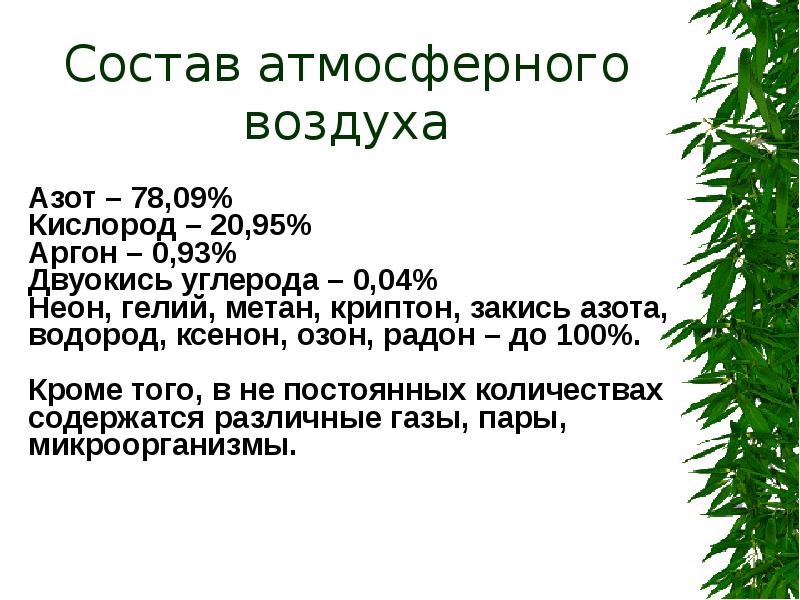 Химический состав воздуха. Метан состав атмосферного воздуха. Формула азота в воздухе. Состав атмосферного воздуха Озон. Озон атмосферного воздуха значение для организма.