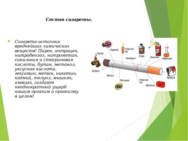 Проект на тему влияние никотина на организм человека