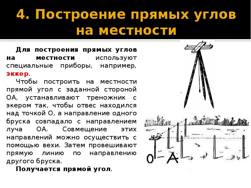 Разбивочные работы презентация