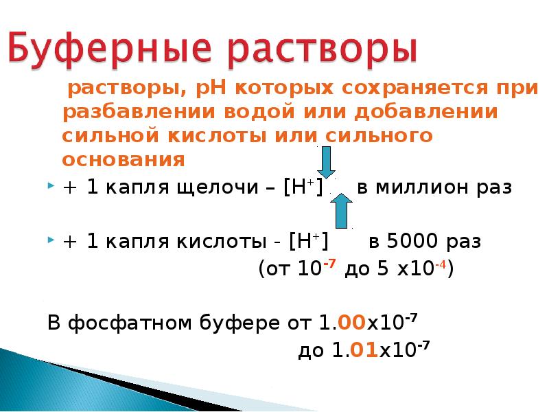 Добавление кислоты. Буферные растворы. PH буферного раствора. Значение буферных растворов. Кислый буферный раствор.