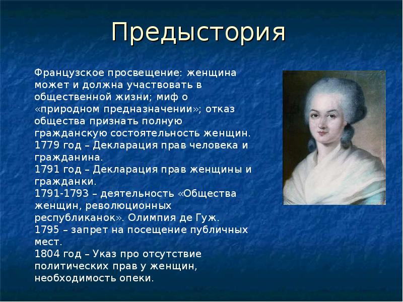 Права женщин презентация