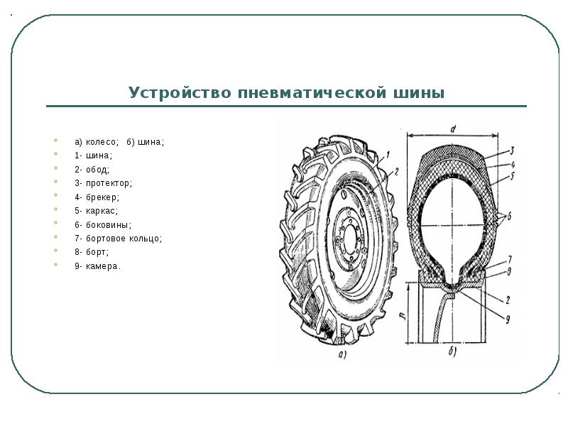 Пневматические шины рисунок