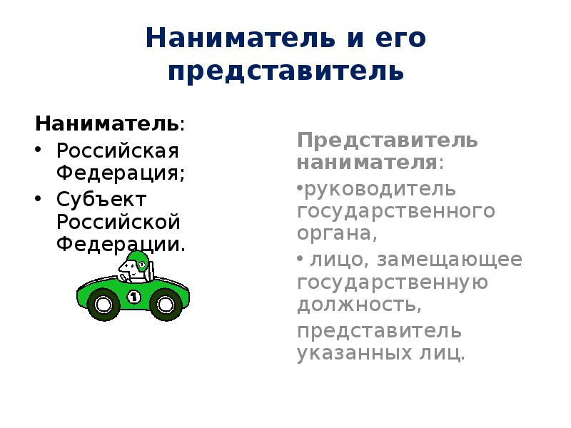 Наниматель это