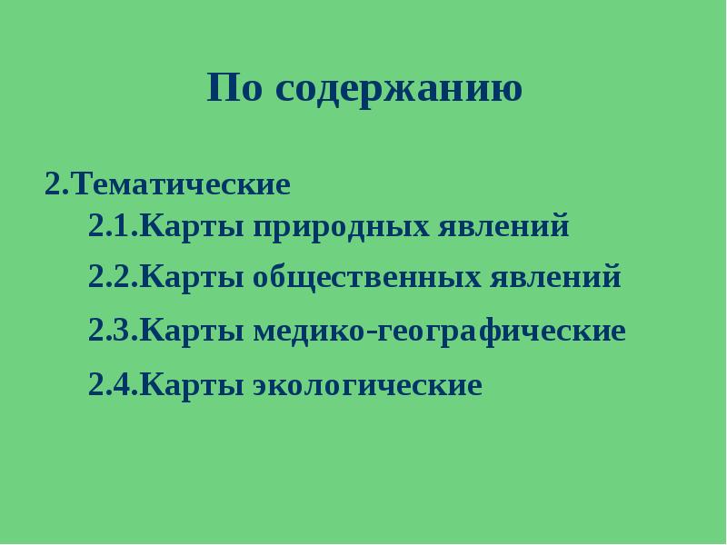 Структура картографии