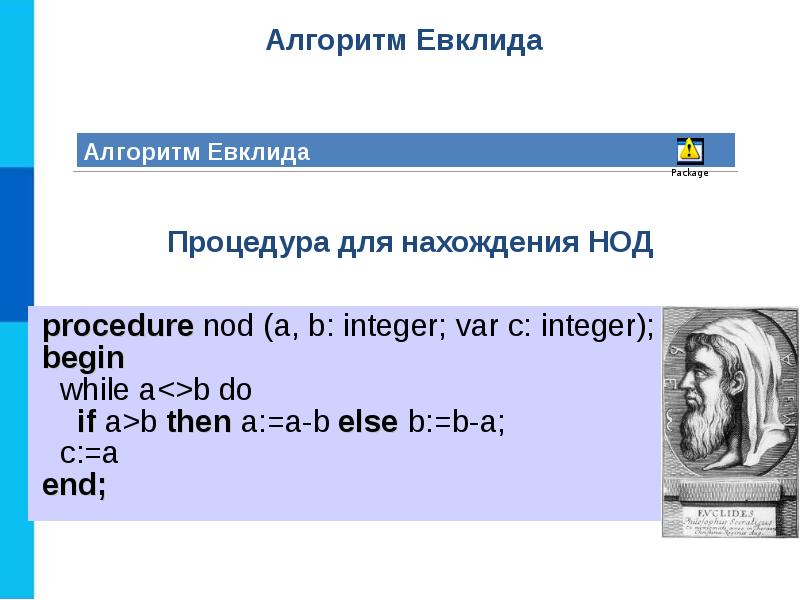 Запись вспомогательных алгоритмов на языке паскаль 9 класс босова презентация