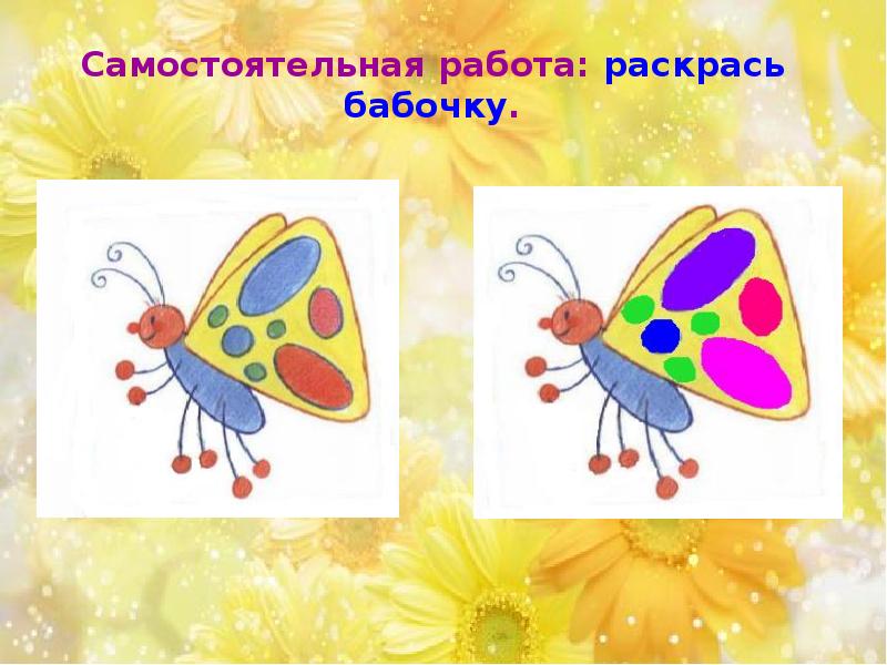 Рисование бабочки в средней группе презентация