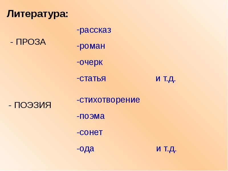 Картинка литературные жанры