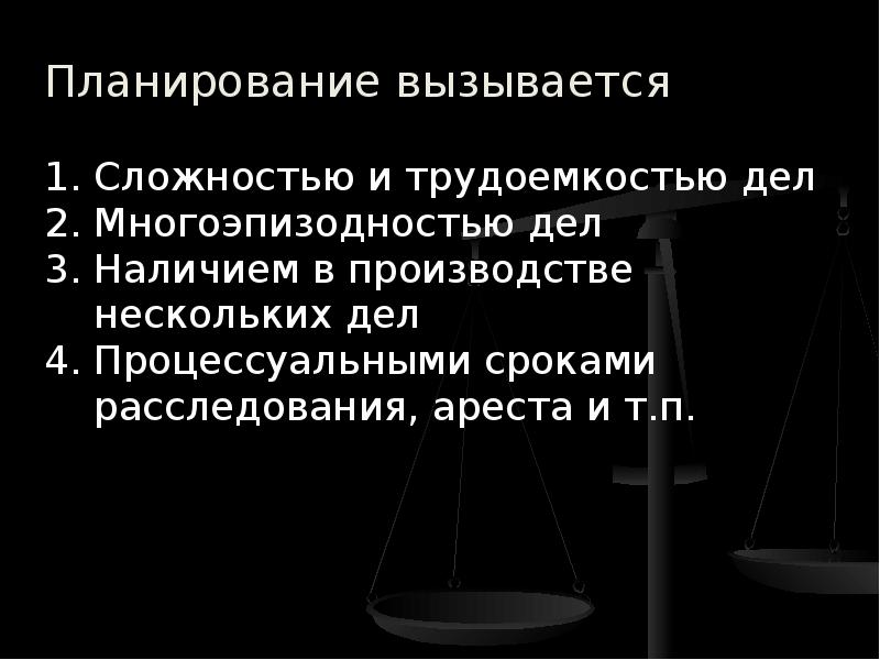 Планирование расследования презентация