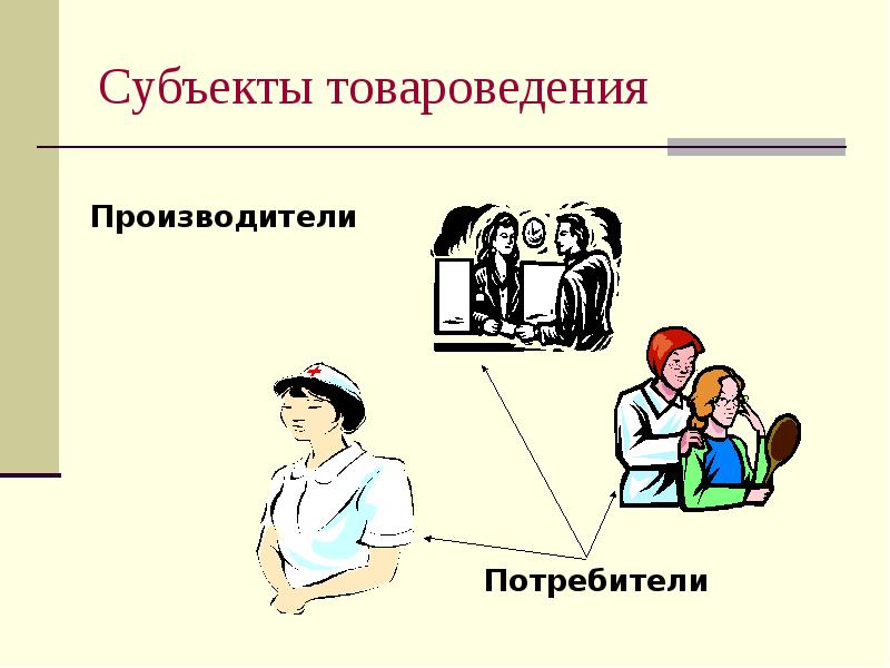 Субъекты товароведения Субъекты товароведения