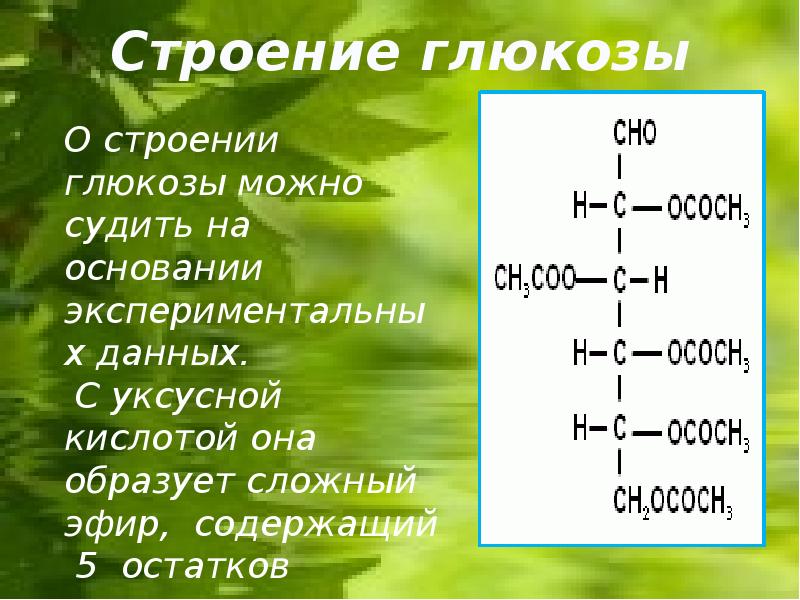 Презентация по химии 10 класс глюкоза