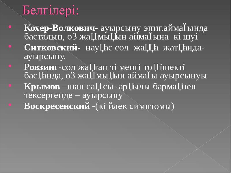 Симптом кохера волковича. Кохер Волкович Автор.