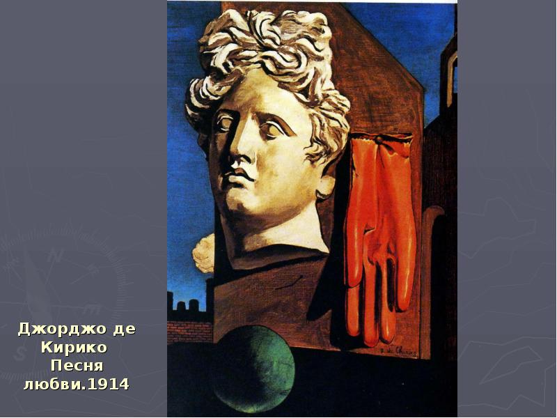 Джорджо де Кирико Песня любви.1914 Джорджо де Кирико Песня любви.1914