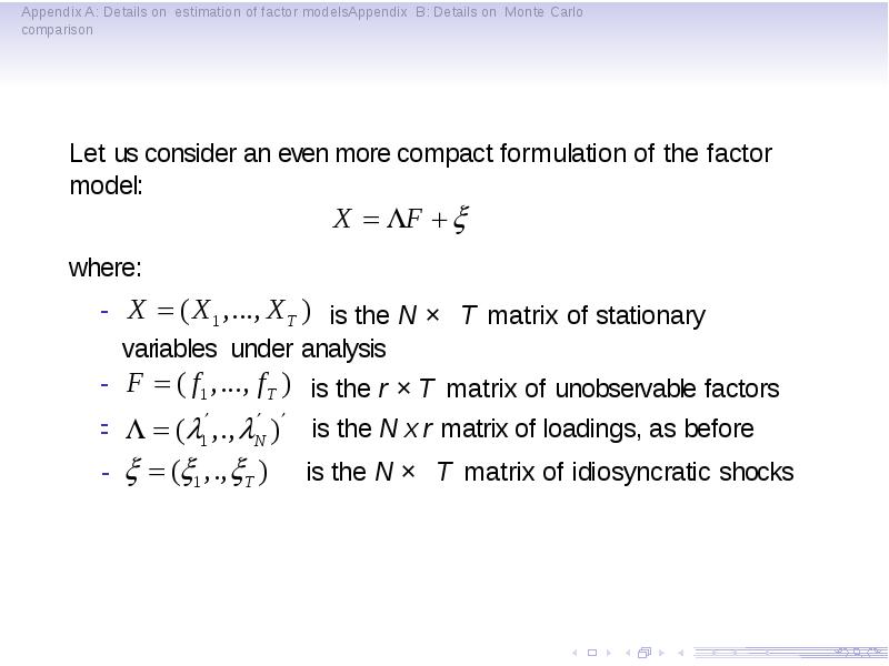 Basics of factor models