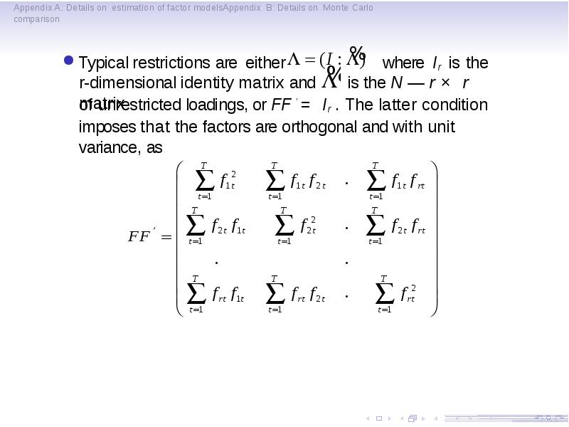 Basics of factor models