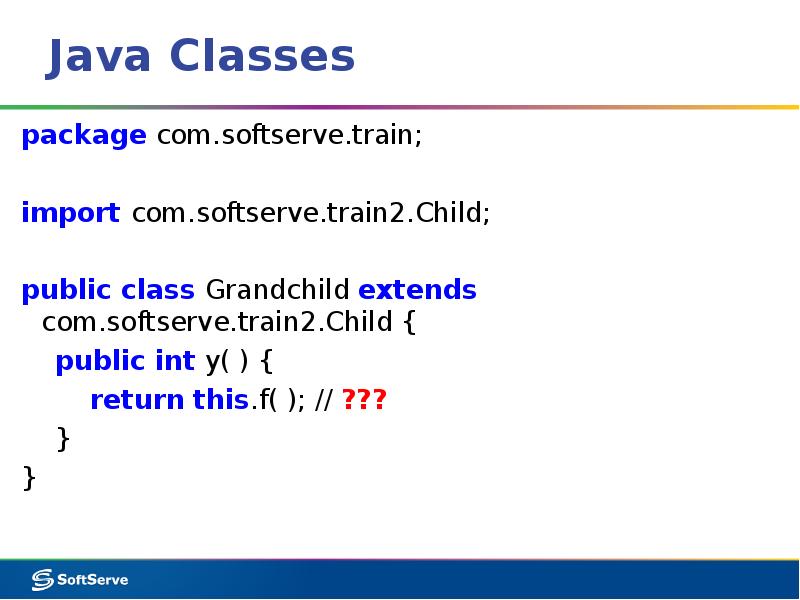 F java. Package of classes.