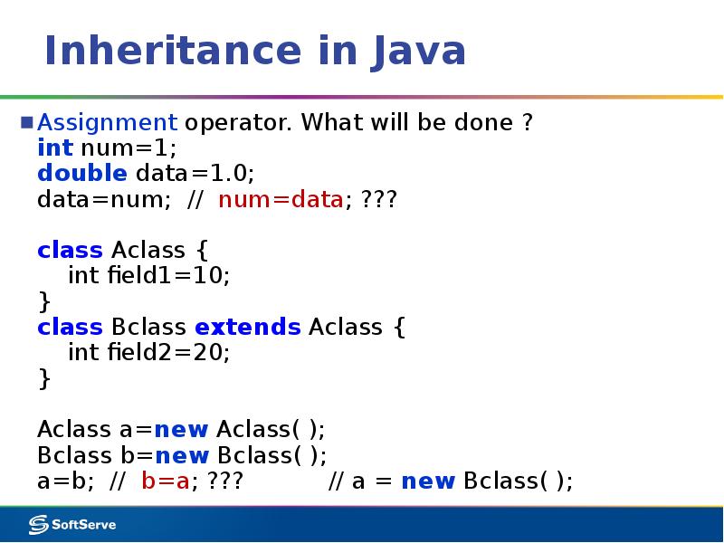 Int field. Assignment Operator java. Assignment Operators in java. INT num = 2. Data class Inheritance.