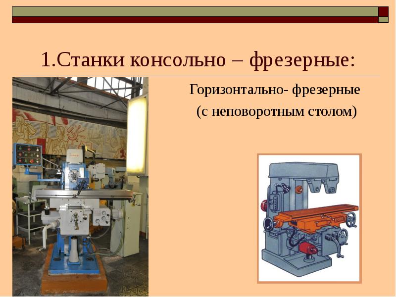 Классификация станков