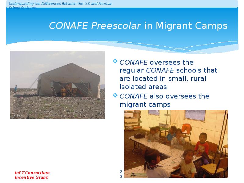 CONAFE Preescolar in Migrant Camps CONAFE Preescolar in Migrant Camps