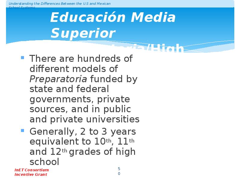 Educación Media Superior Preparatoria/High School Educación Media Superior Preparatoria/High School