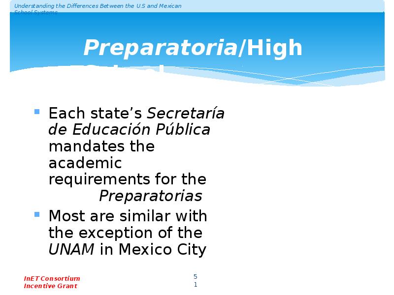 Preparatoria/High School Preparatoria/High School