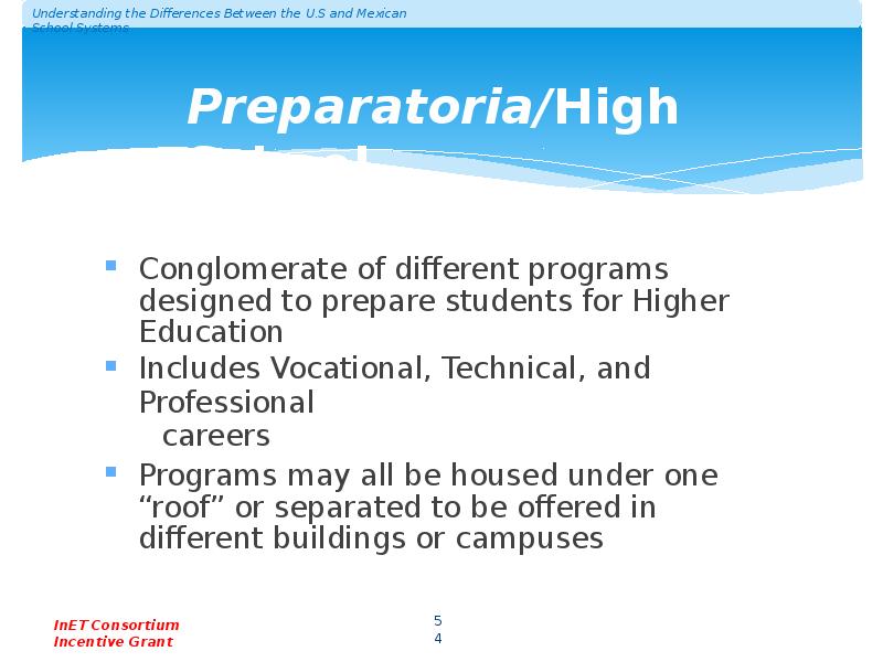 Preparatoria/High School Preparatoria/High School