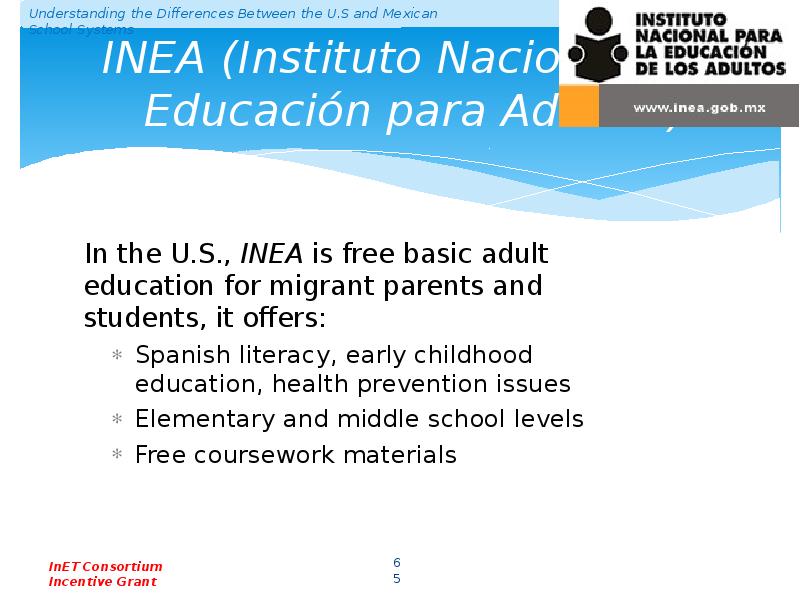 INEA (Instituto Nacional de Educación para Adultos) INEA (Instituto Nacional de Educación para Adultos)