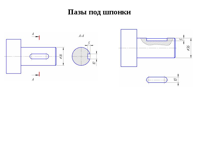 Обозначение паза на чертежах гост