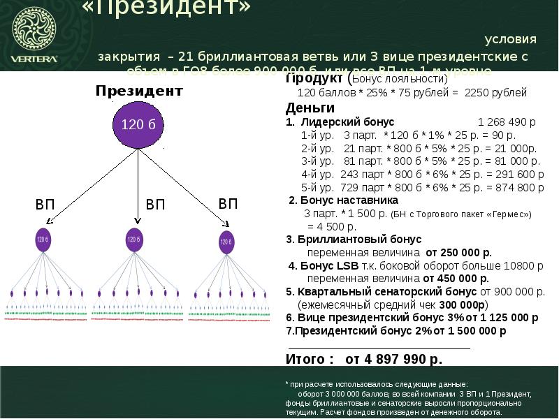 Вертера маркетинг план