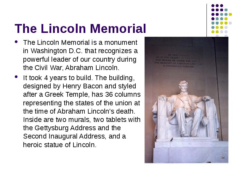 Lincoln memorial презентация