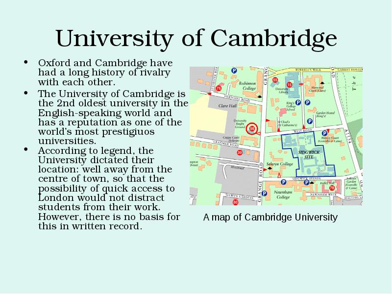 Oxford university презентация на английском