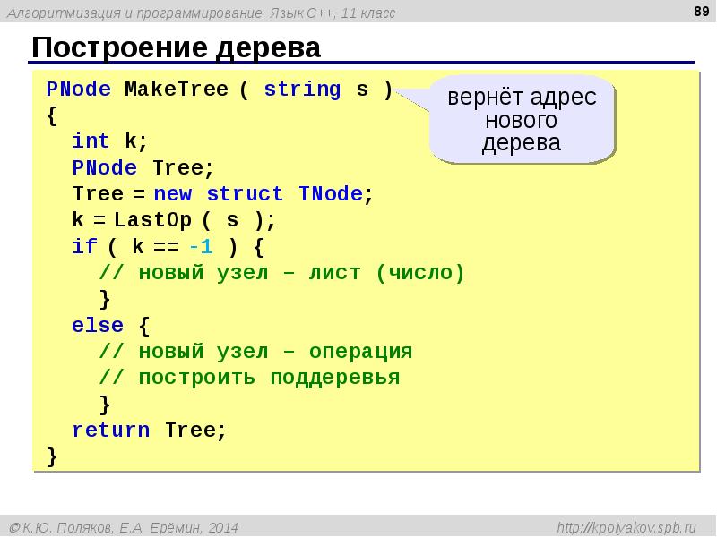 Презентация на тему язык программирования c