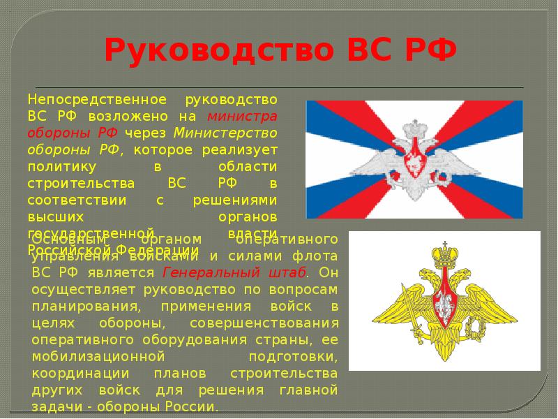 Руководство ВС РФ Руководство ВС РФ