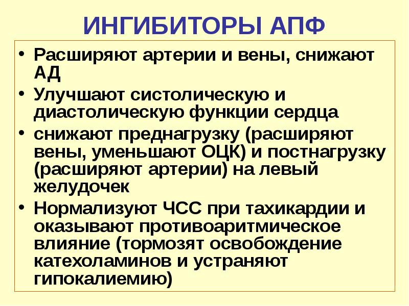 Ингибиторы апф презентация