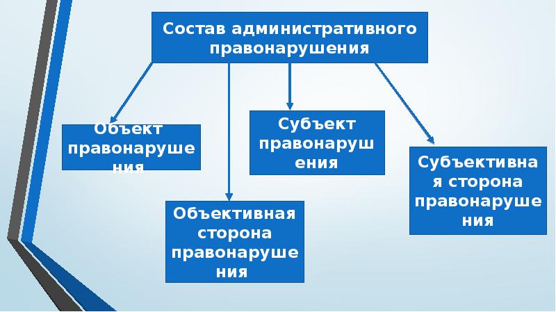 Состав административного правонарушения презентация