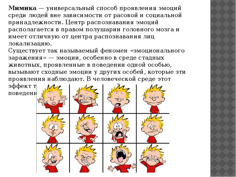 Эмоции презентация по психологии