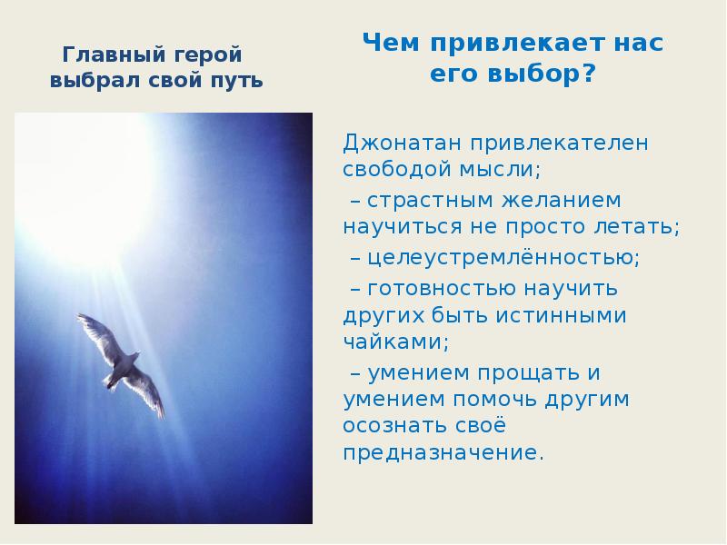 Главный герой  выбрал свой путь Чем привлекает нас его выбор?
