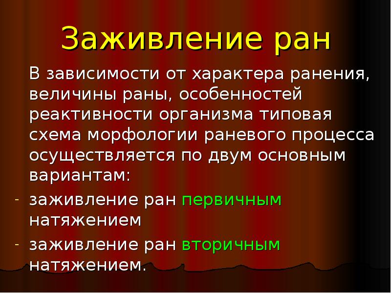 Факторы заживления раны