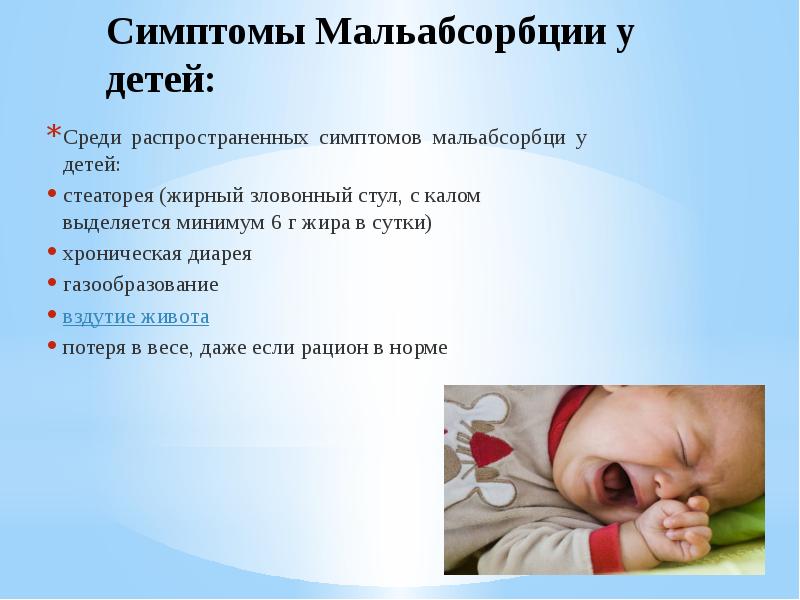 Синдром мальабсорбции у детей презентация