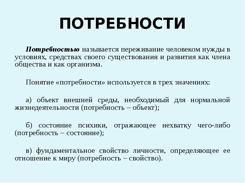 Потребность в тексте