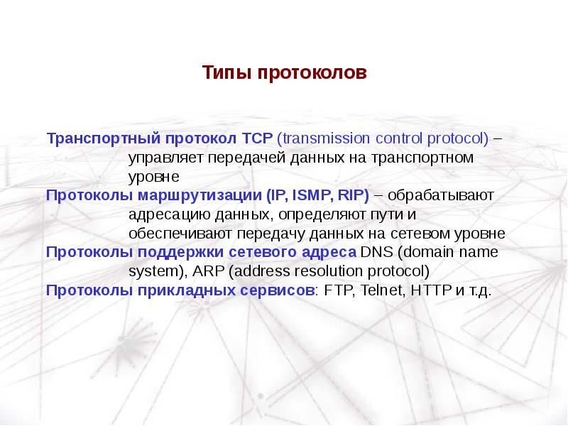 Транспортный протокол. Виды протоколов. Основные виды протокола. Основные типы протоколов. Три основных типа протоколов.