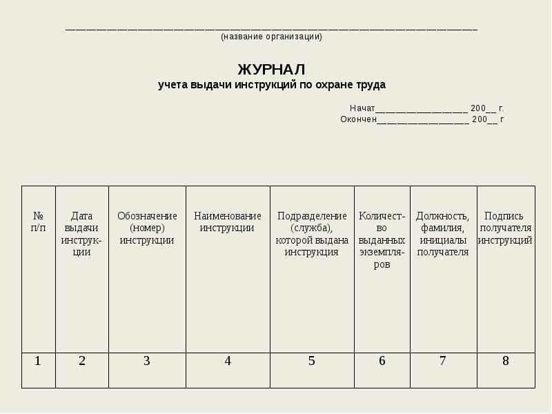 Журнал выдачи копий документов под роспись образец