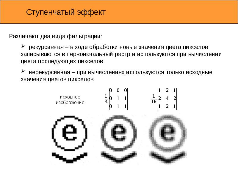 Ступенчатый эффект изображений при увеличении масштаба характерен для