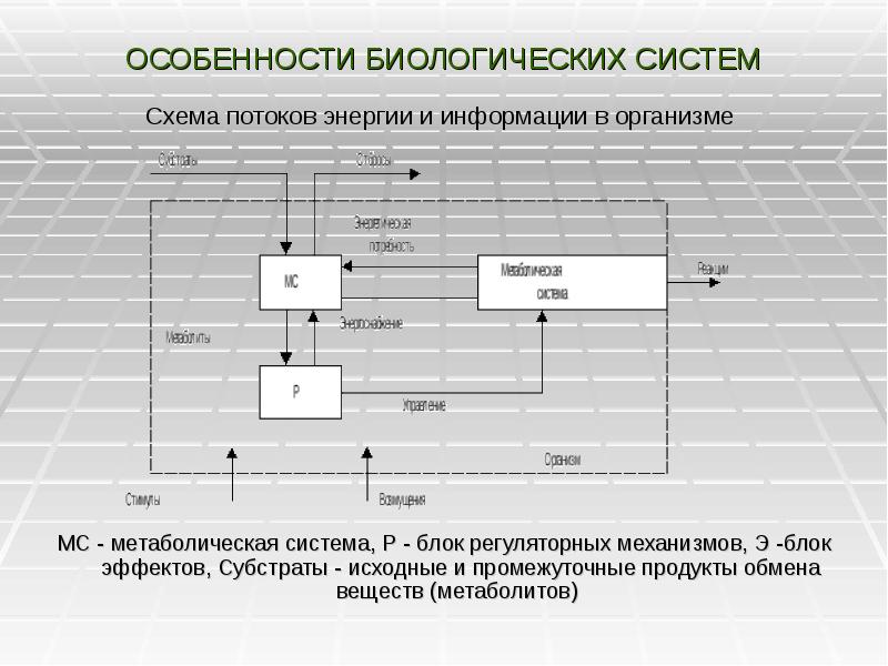 Схема потока энергии