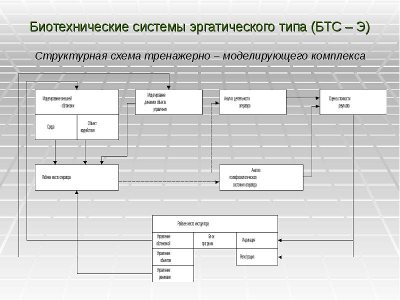 Схема биотехнической системы