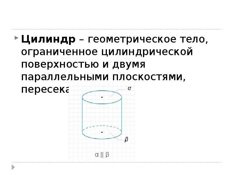 Презентация цилиндр 4 класс